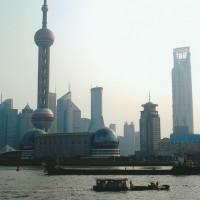 The city skyline. Shanghai, China 2007