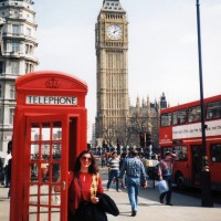 Near Big Ben and Parliament. London, England 1995