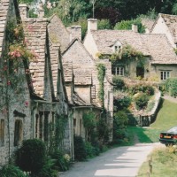 The iconic Arlington Row. Bibury, England 1995