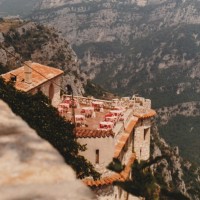 This restaurant was awesome! Forteresse MÃ©diÃ©vale de Gourdon, France 1980