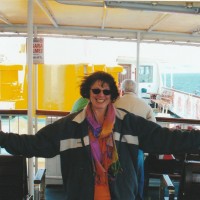 In the middle of the Bosphorus with one foot in Europe and one in Asia. Istanbul, Turkey, 2009