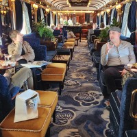 The train was more luxurious than I had imagined, but comfortable at the same time.