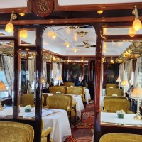 One of the dining cars. The other two were blue and green.